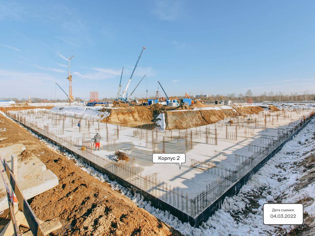 Ход строительства ЖК «Молжаниново» за Март 2022 г., фото №1