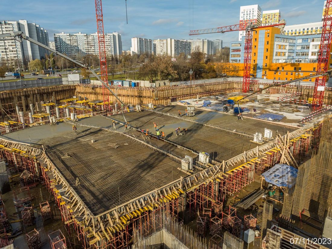 Ход строительства ЖК «Варшавские ворота» за Ноябрь 2023 г., фото №1