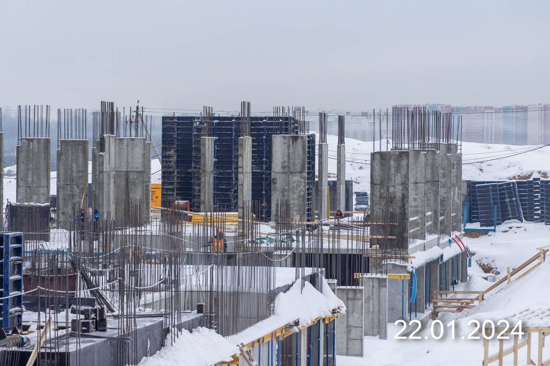 Ход строительства ЖК «Деснаречье» за Январь 2024 г., фото №1