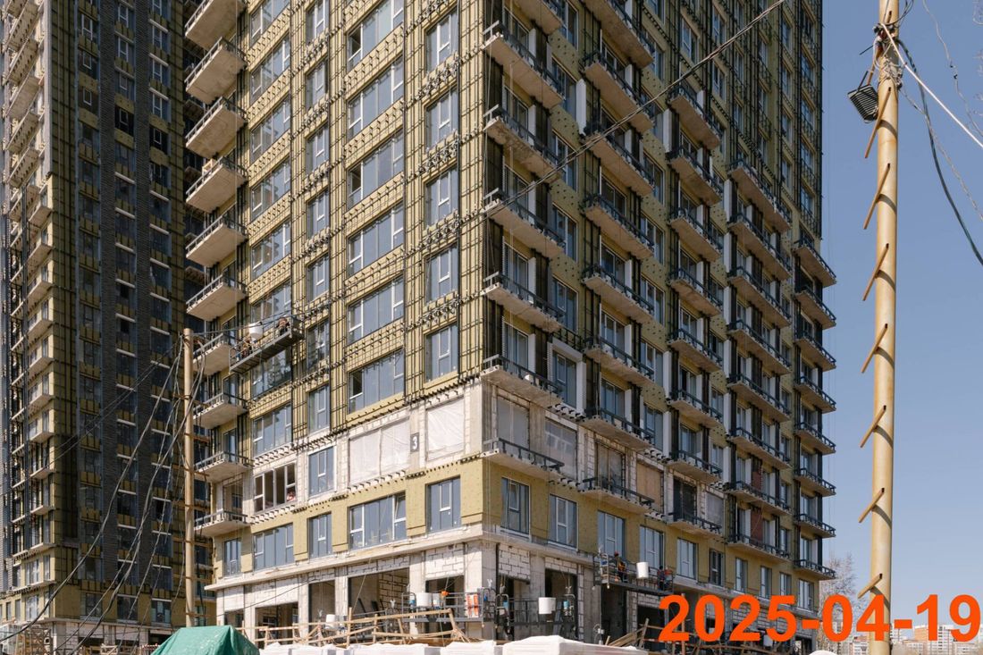 Ход строительства ЖК «Кутузовский квартал» за Апрель 2025 г., фото №1