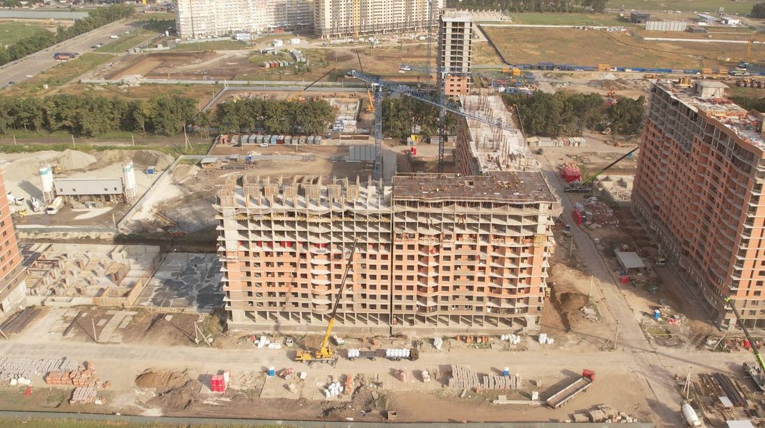 Ход строительства ЖК «Самолёт» за Август 2022 г., фото №1