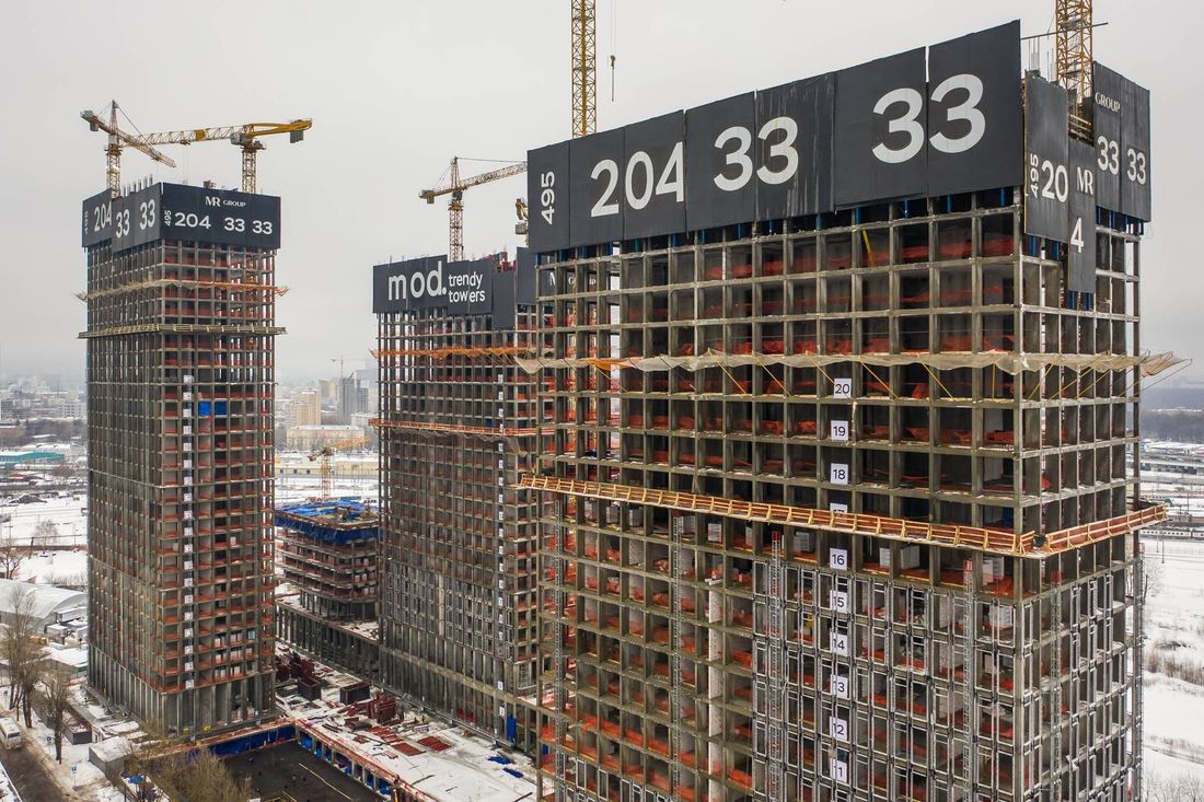 Ход строительства ЖК «Мод» за Декабрь 2022 г., фото №1