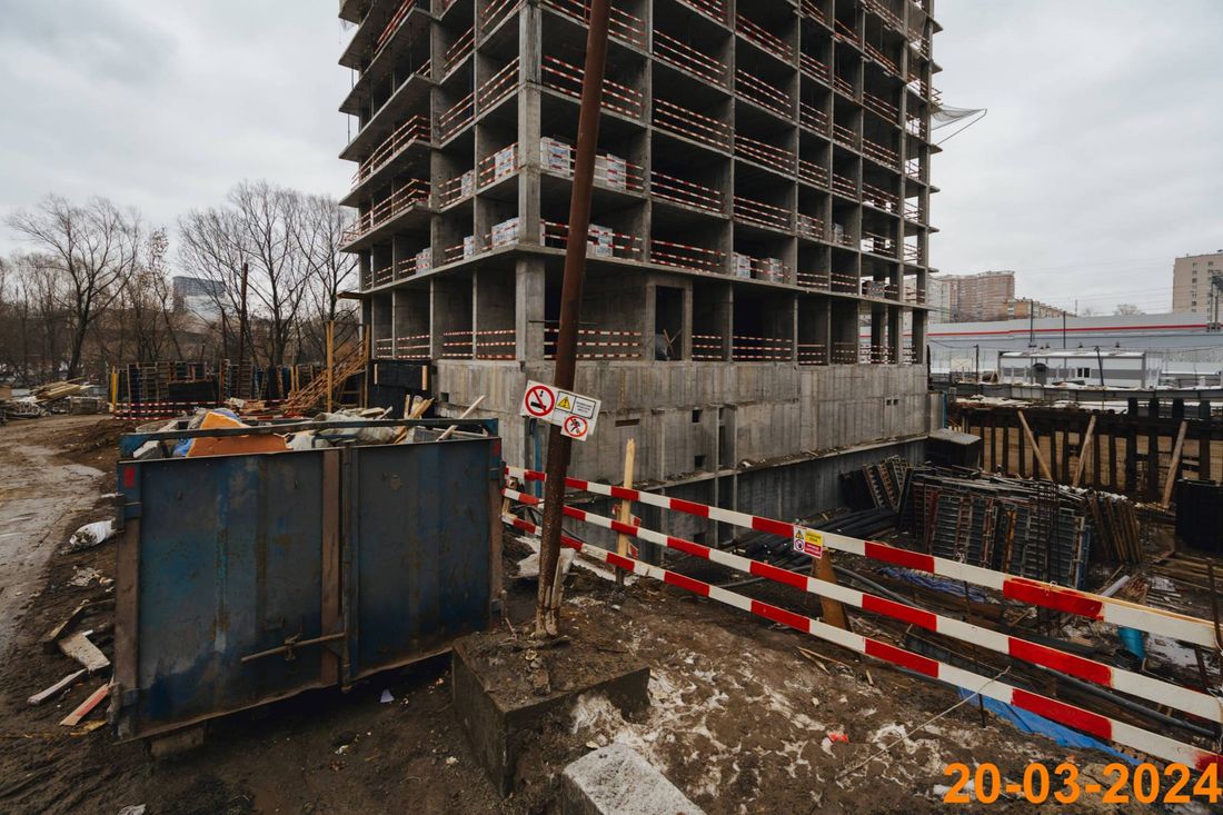 Ход строительства ЖК «Кутузовский квартал» за Март 2024 г., фото №1