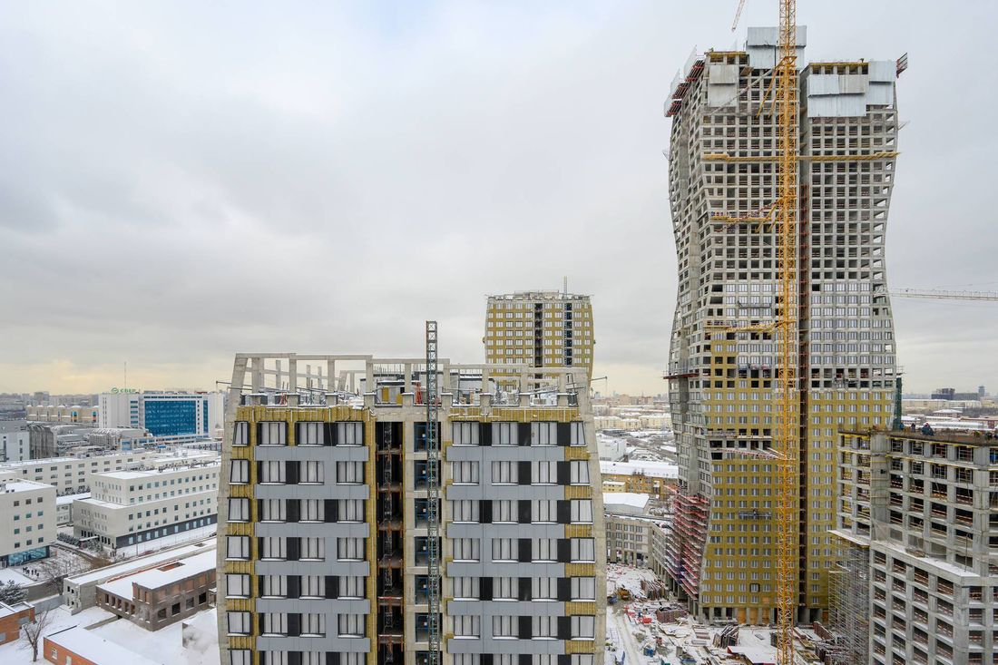 Ход строительства ЖК «Левел Южнопортовая» за Февраль 2025 г., фото №1