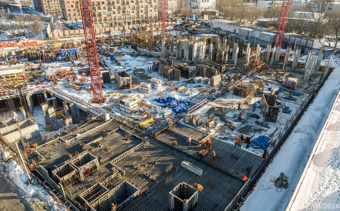 Ход строительства ЖК «Варшавские ворота» за Март 2024 г., фото №1
