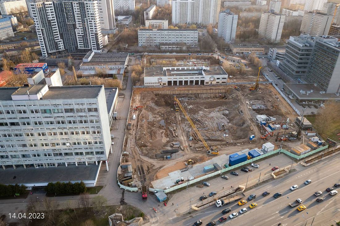 Ход строительства ЖК «Обручева 30» за Апрель 2023 г., фото №1