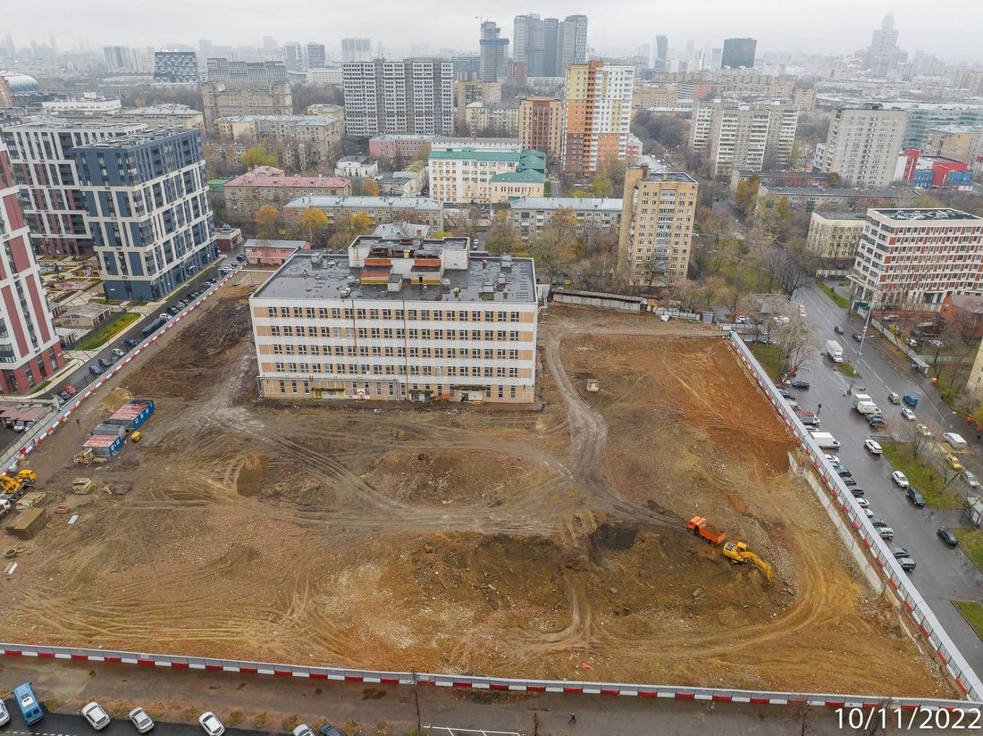 Ход строительства ЖК «Петровский парк II» за Ноябрь 2022 г., фото №1