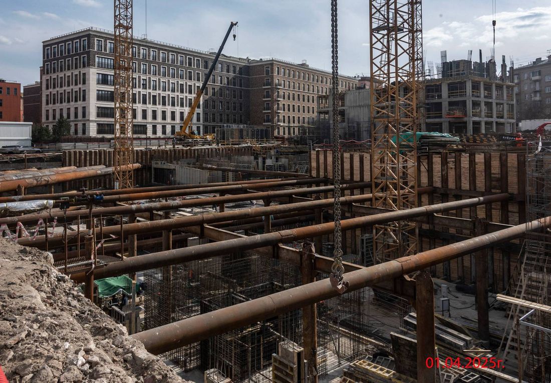 Ход строительства ЖК «Монблан» за Апрель 2025 г., фото №1