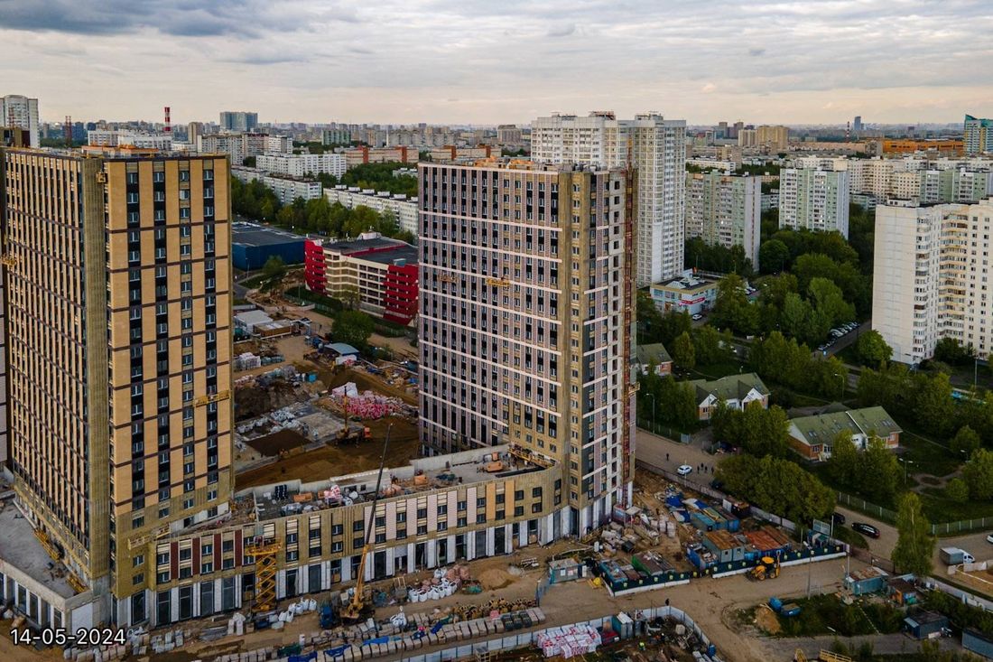 Ход строительства ЖК «Парксайд» за Май 2024 г., фото №1