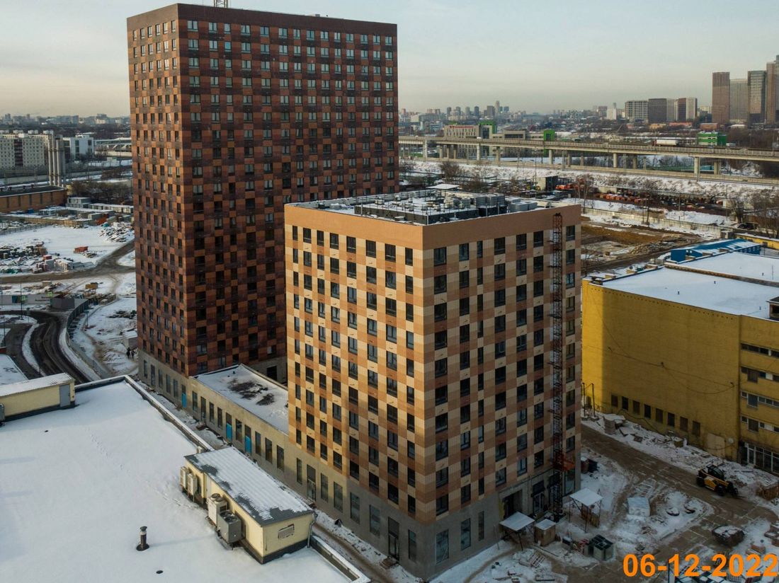 Ход строительства ЖК «Большая Академическая 85» за Декабрь 2022 г., фото №1