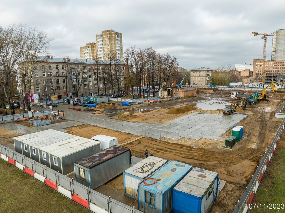Ход строительства ЖК «Семеновский парк 2» за Ноябрь 2023 г., фото №1