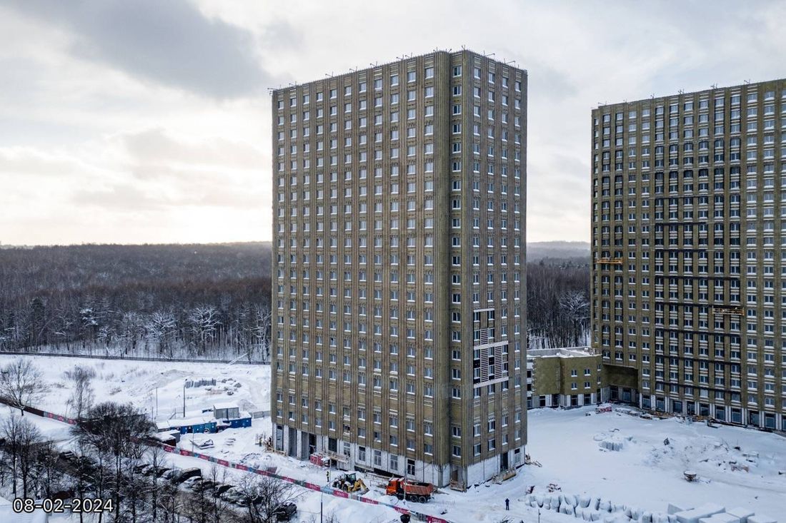 Ход строительства ЖК «Парксайд» за Февраль 2024 г., фото №1
