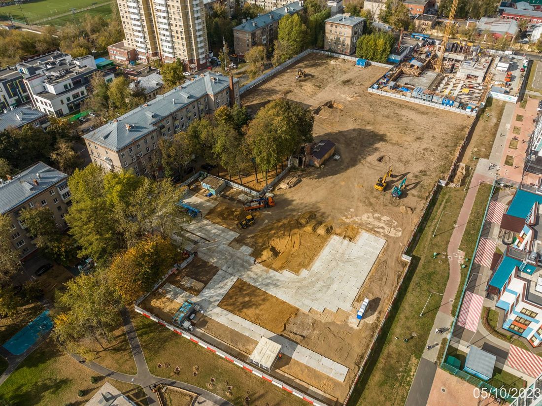 Ход строительства ЖК «Семеновский парк 2» за Октябрь 2023 г., фото №1