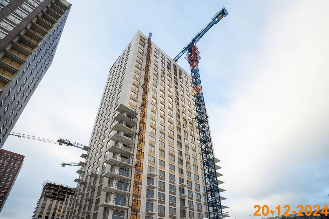 Ход строительства ЖК «Большая Академическая 85» за Декабрь 2024 г., фото №1