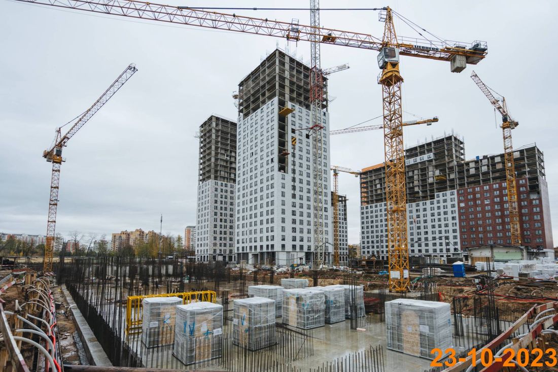 Ход строительства ЖК «Кольская 8» за Октябрь 2023 г., фото №1