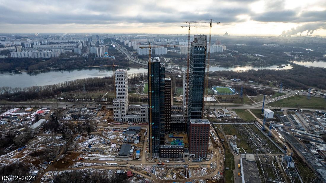 Ход строительства ЖК «Вейв» за Декабрь 2024 г., фото №1