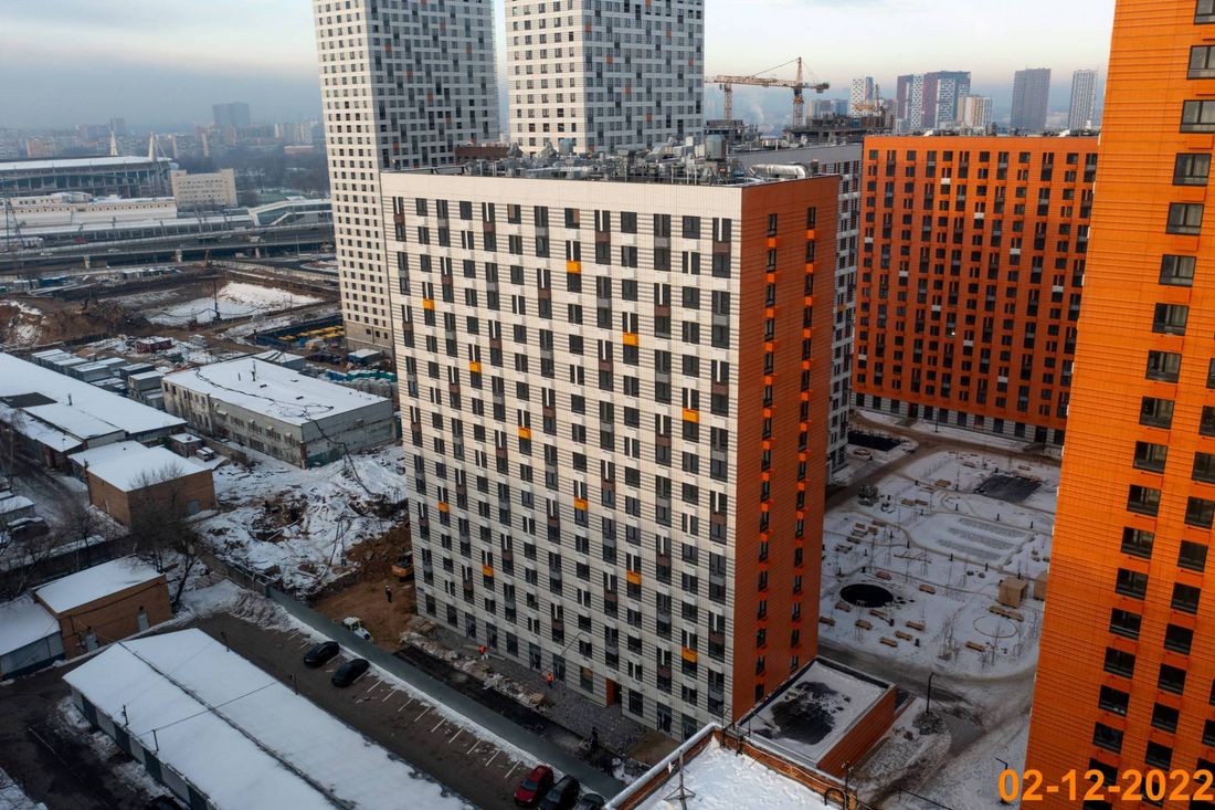 Ход строительства ЖК «Амурский парк» за Декабрь 2022 г., фото №1