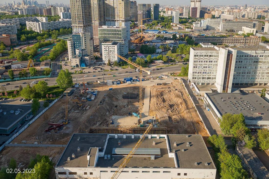 Ход строительства ЖК «Обручева 30» за Май 2023 г., фото №1