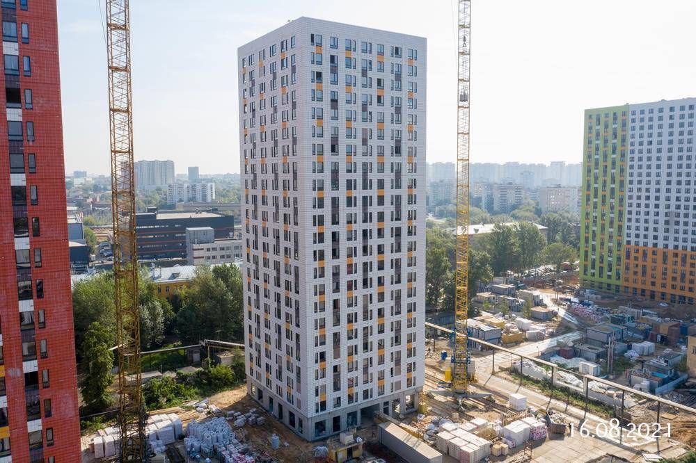 Ход строительства ЖК «Волжский парк» за Август 2021 г., фото №1