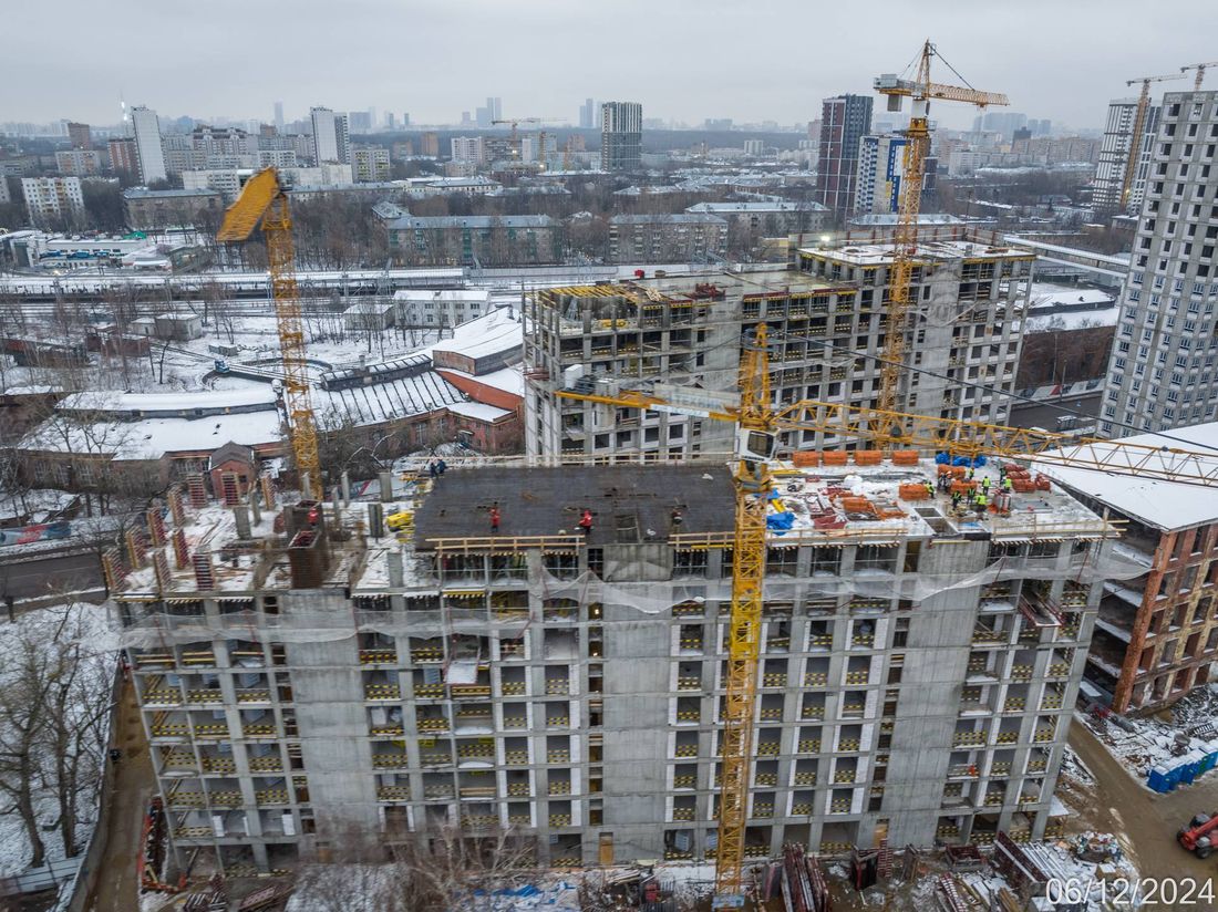 Ход строительства ЖК «Михалковский» за Декабрь 2024 г., фото №1