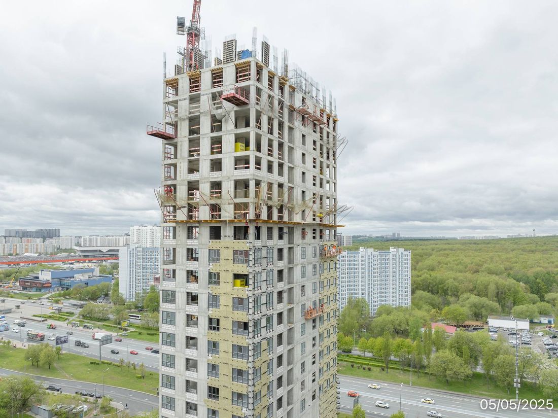 Ход строительства ЖК «Варшавские ворота» за Май 2025 г., фото №1
