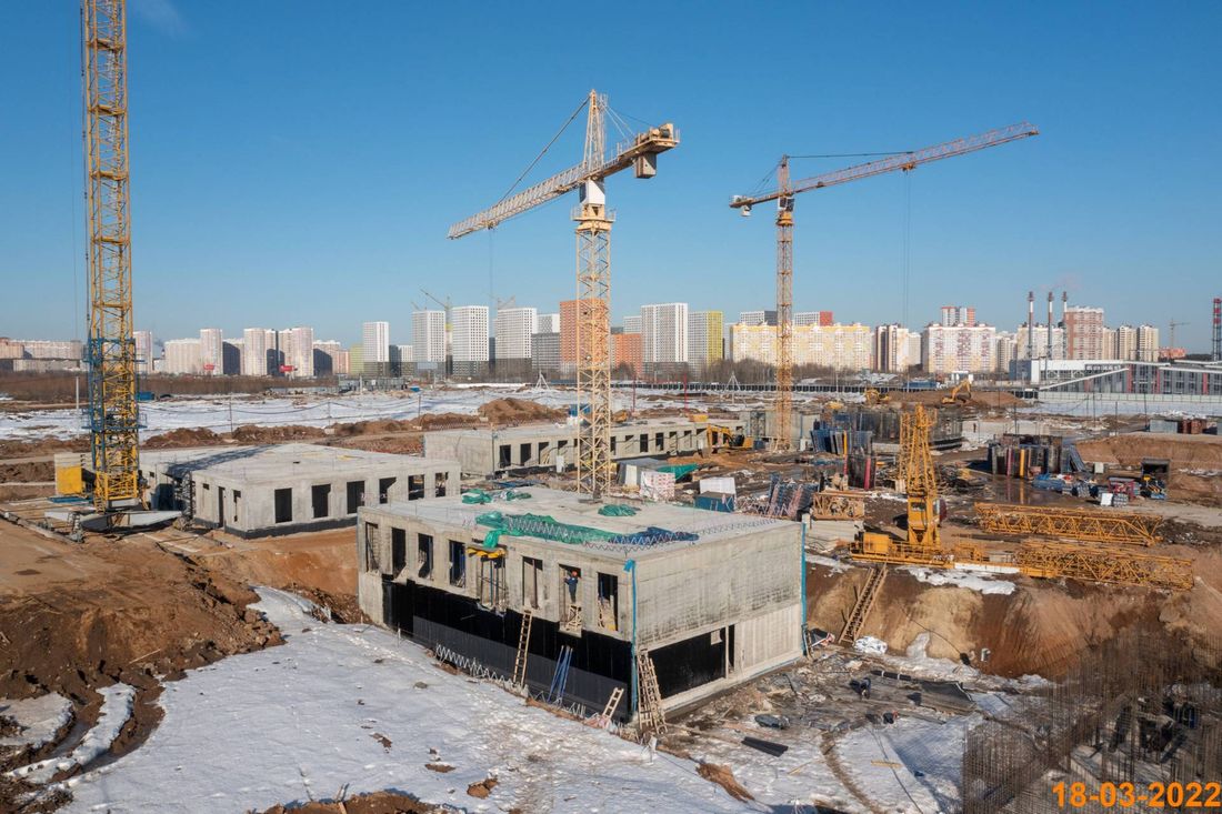 Ход строительства ЖК «Никольские луга» за Март 2022 г., фото №1