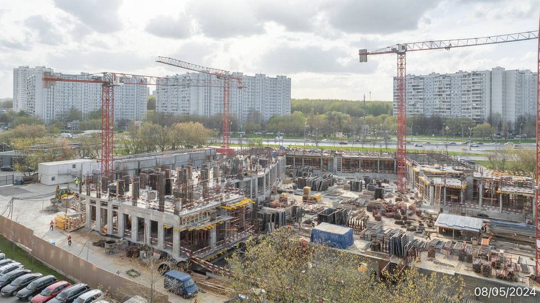 Ход строительства ЖК «Варшавские ворота» за Май 2024 г., фото №1