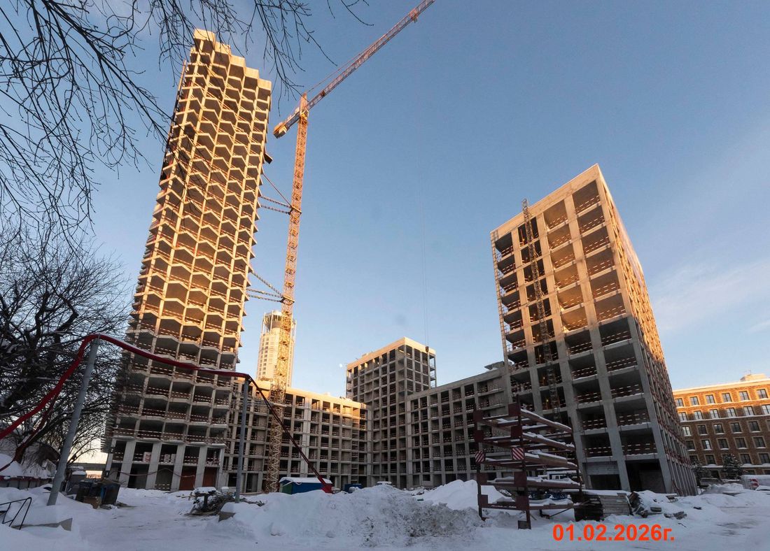 Ход строительства ЖК «Монблан» за Февраль 2026 г., фото №1