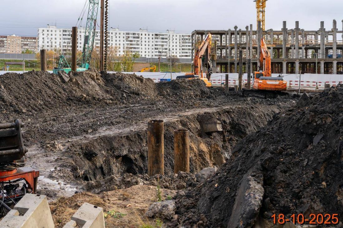Ход строительства ЖК «Алтуфьевское 53» за Октябрь 2025 г., фото №1