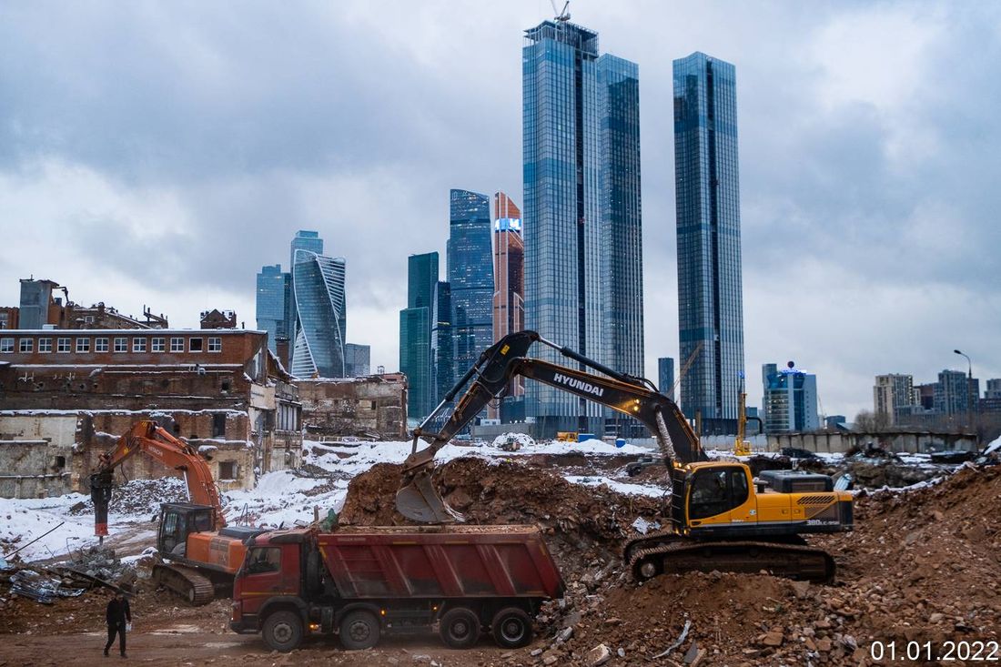 Ход строительства ЖК «Бадаевский» за Январь 2022 г., фото №1