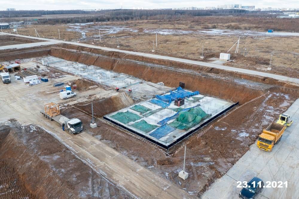 Ход строительства ЖК «Никольские луга» за Ноябрь 2021 г., фото №1