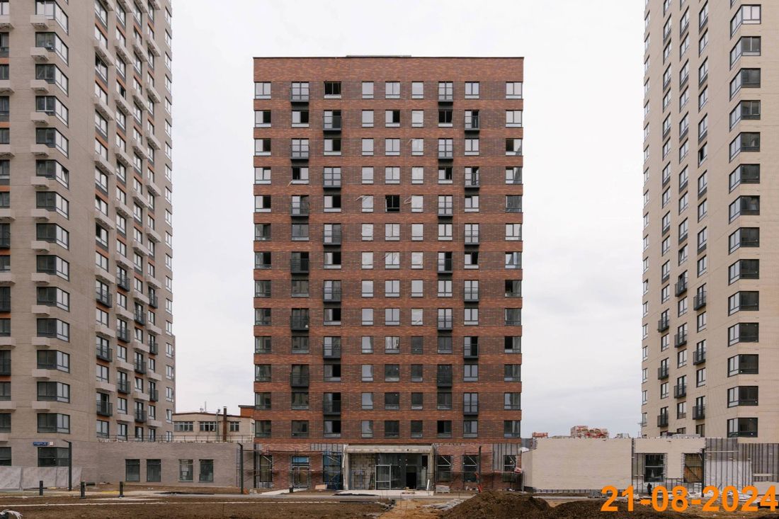 Ход строительства ЖК «Руставели 14» за Август 2024 г., фото №1