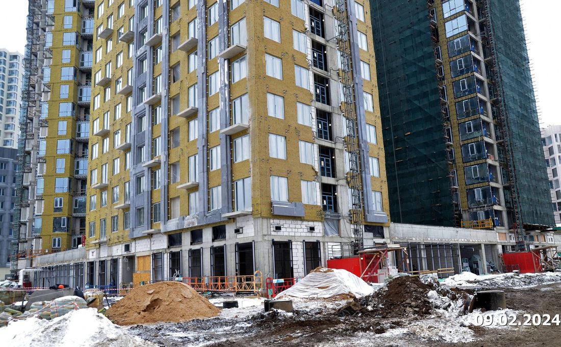Ход строительства ЖК «Квартал Шагал» за Февраль 2024 г., фото №1