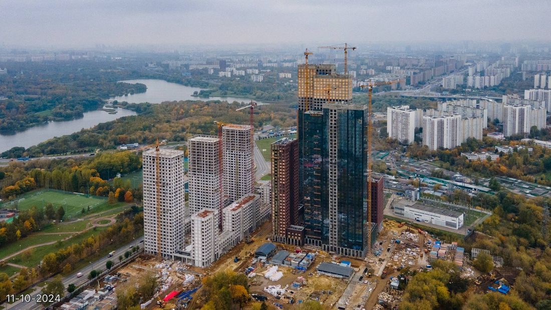 Ход строительства ЖК «Вейв» за Октябрь 2024 г., фото №1