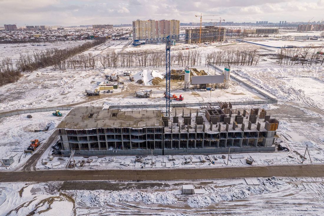 Ход строительства ЖК «Самолёт» за Январь 2022 г., фото №1