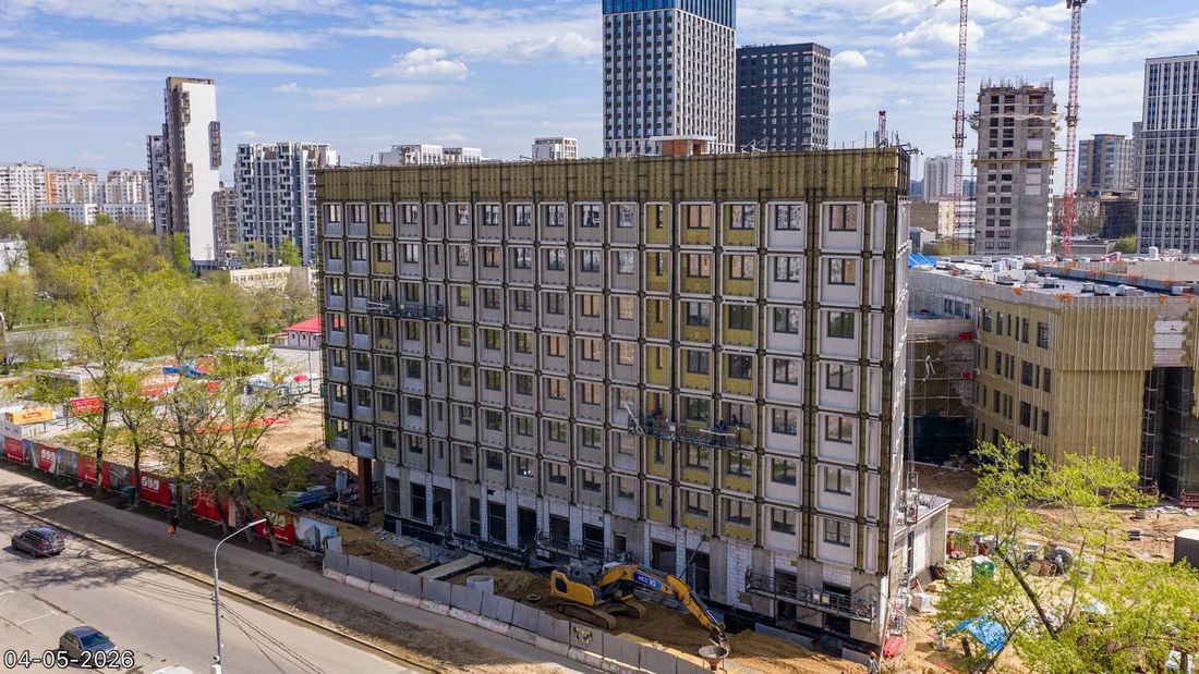 Ход строительства ЖК «Дмитровское небо» за Май 2026 г., фото №1