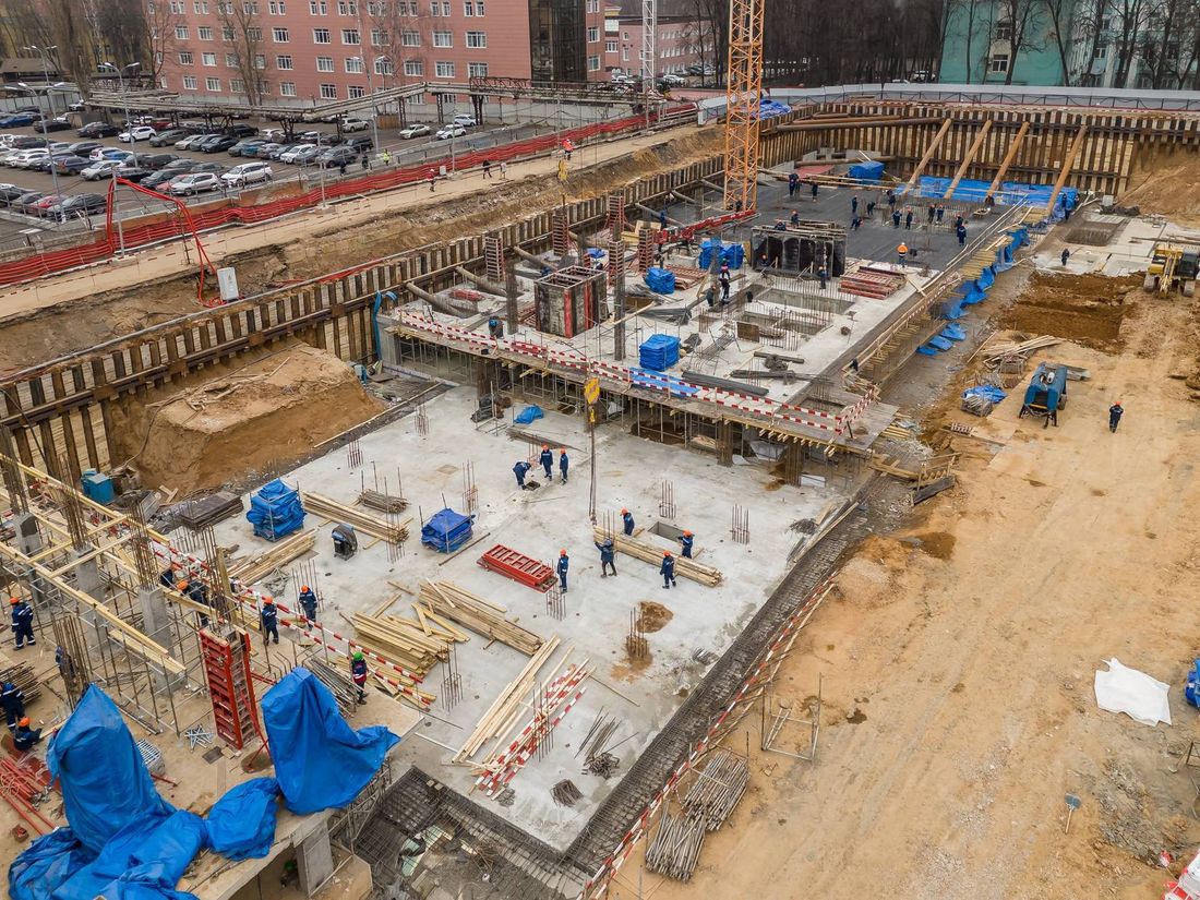 Ход строительства ЖК «Сет» за Февраль 2025 г., фото №1