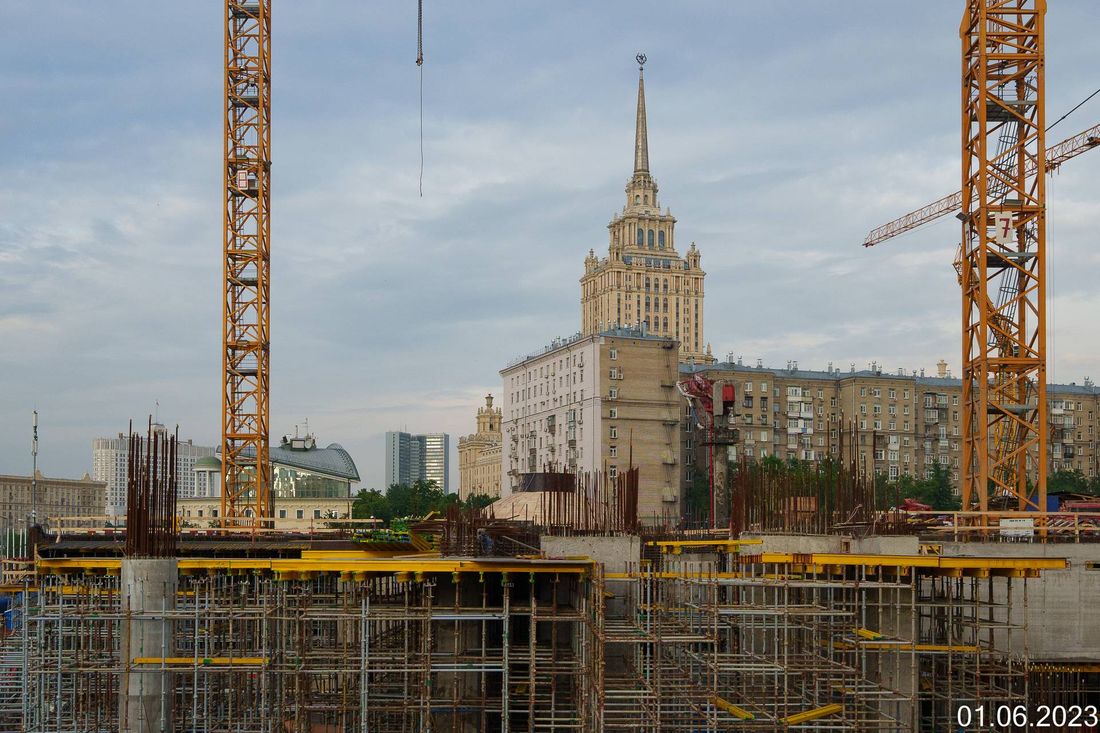 Ход строительства ЖК «Бадаевский» за Июнь 2023 г., фото №1