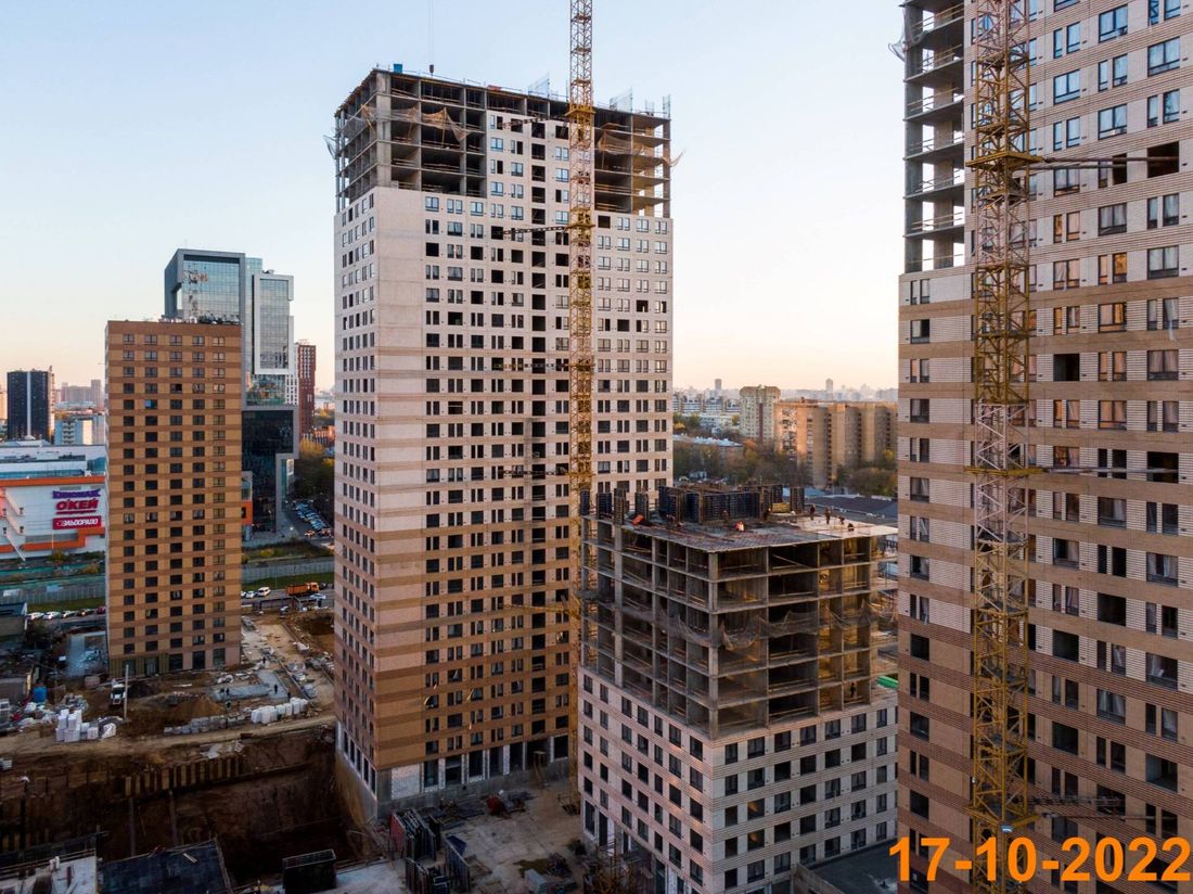 Ход строительства ЖК «Кронштадтский 9» за Октябрь 2022 г., фото №1