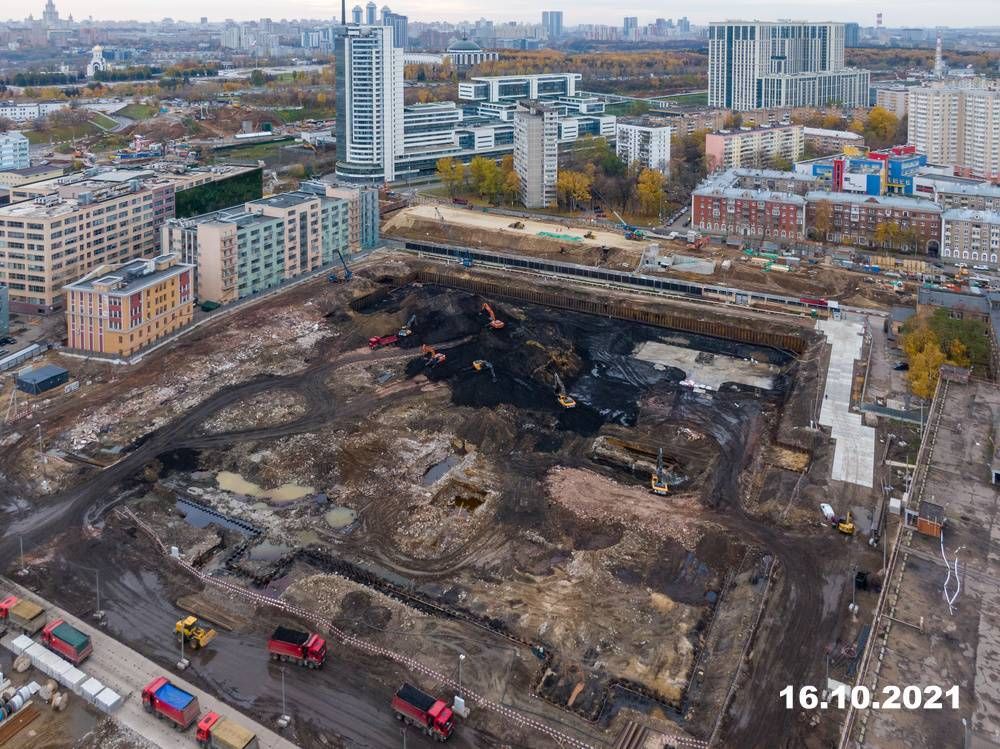 Ход строительства ЖК «Барклая 6» за Октябрь 2021 г., фото №1
