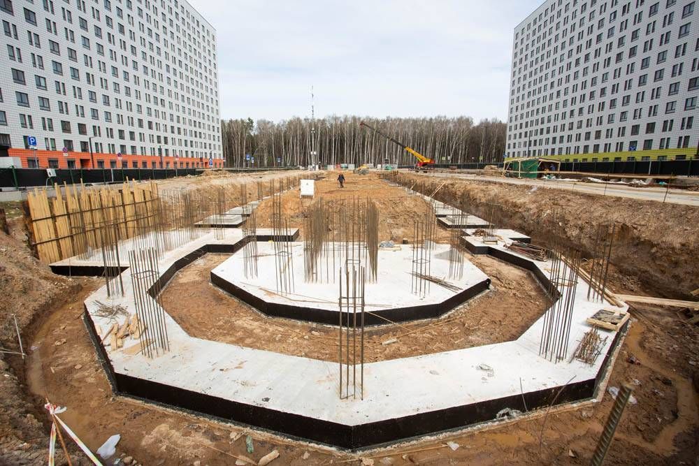 Ход строительства ЖК «Саларьево парк» за Апрель 2021 г., фото №1