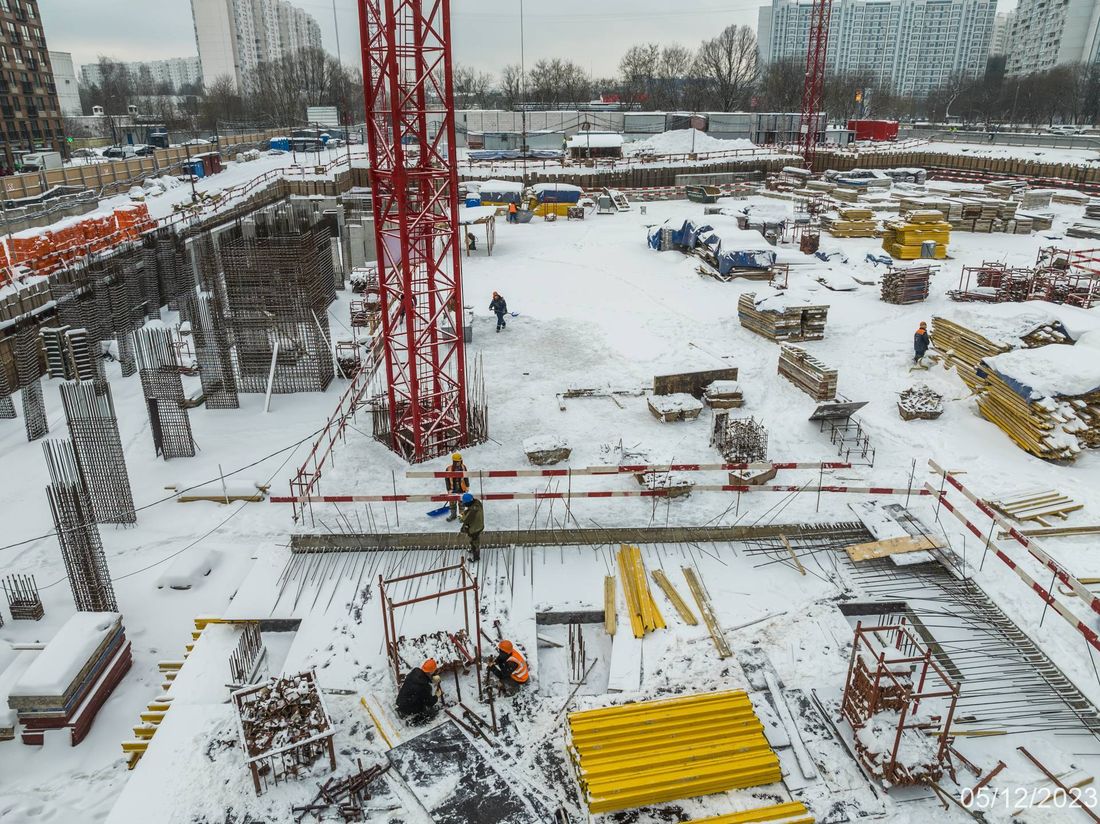 Ход строительства ЖК «Варшавские ворота» за Декабрь 2023 г., фото №1
