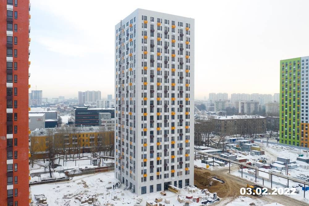 Ход строительства ЖК «Волжский парк» за Февраль 2022 г., фото №1
