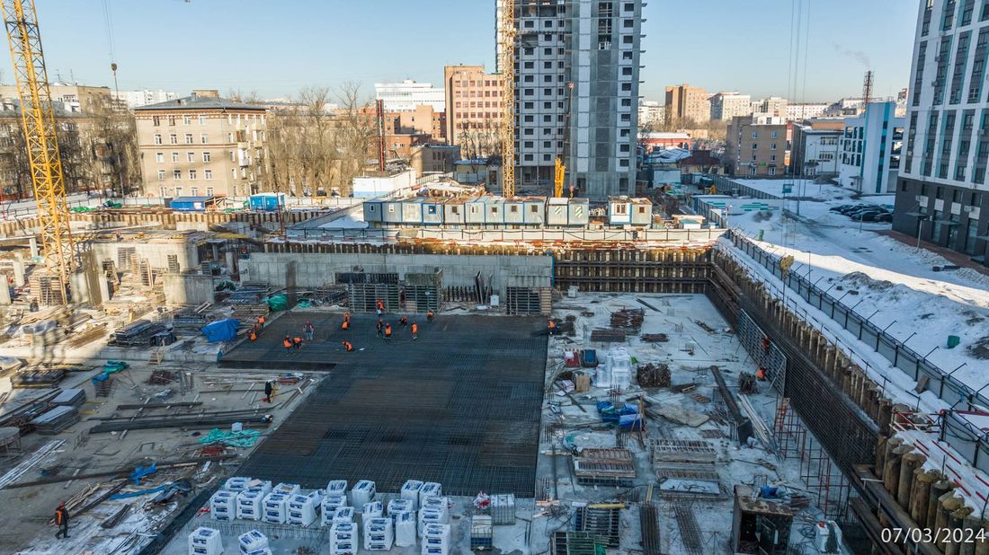 Ход строительства ЖК «Семеновский парк 2» за Март 2024 г., фото №1