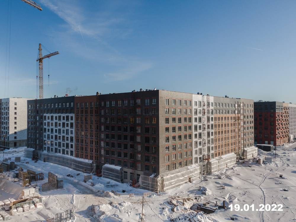 Ход строительства ЖК «Середневский лес» за Январь 2022 г., фото №1