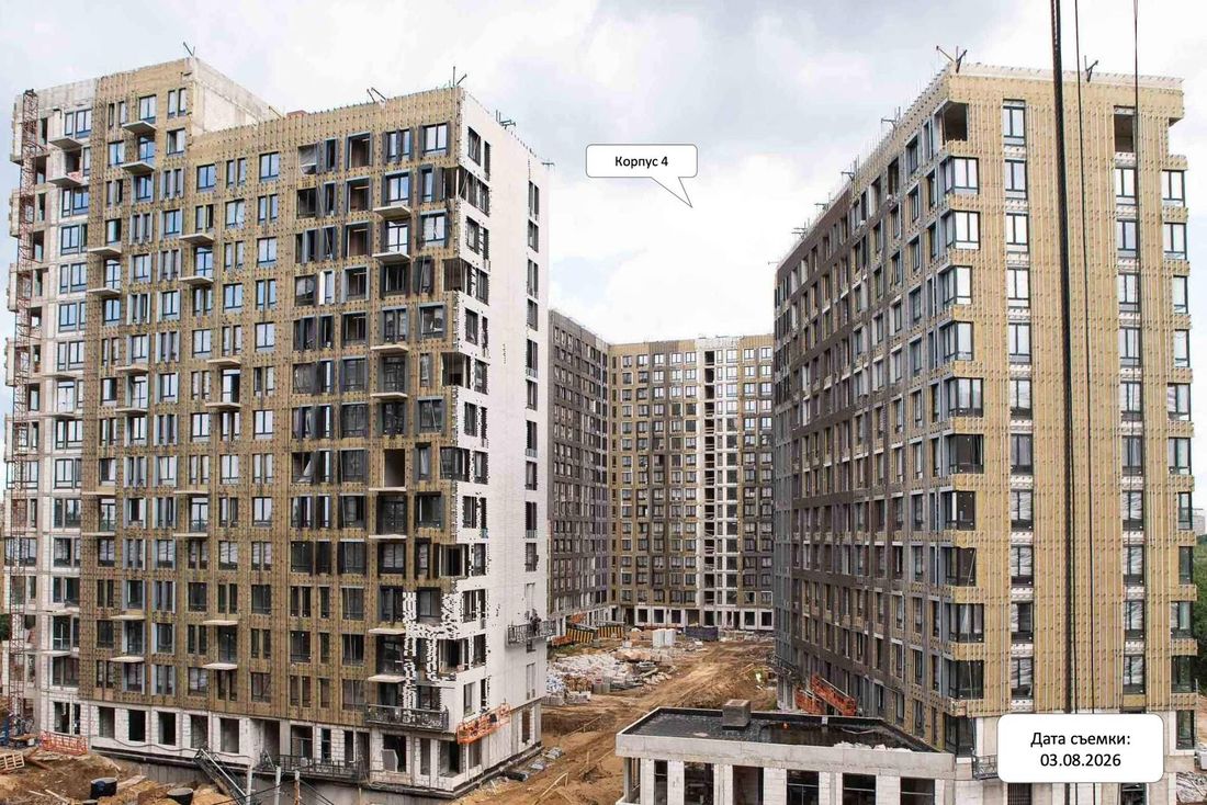 Ход строительства ЖК «Молжаниново» за Август 2026 г., фото №1