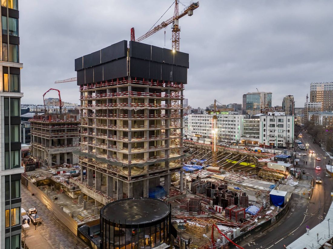 Ход строительства ЖК «Слава» за Январь 2025 г., фото №1