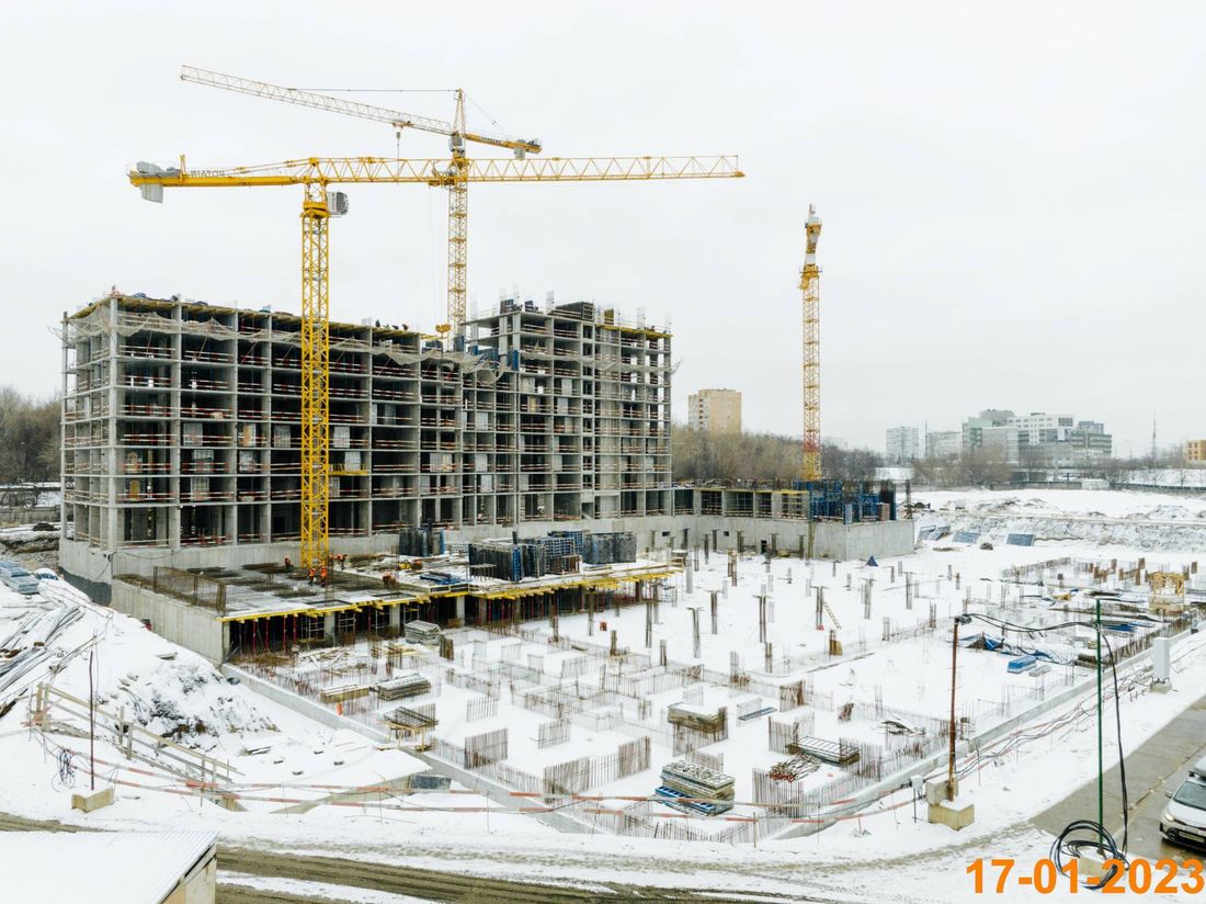 Ход строительства ЖК «Алтуфьевское 53» за Январь 2023 г., фото №1