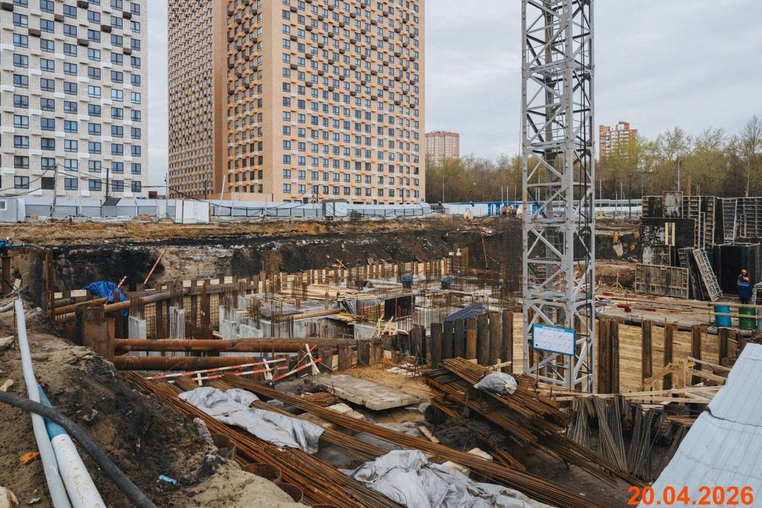 Ход строительства ЖК «Алтуфьевское 53» за Апрель 2026 г., фото №1