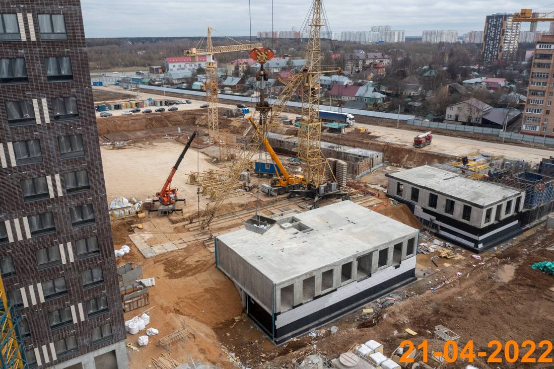 Ход строительства ЖК «Никольские луга» за Апрель 2022 г., фото №1